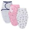 3er-Pack Wickeltücher aus 100 % Baumwolle für Babys, 0–6 Monate, Wickeltuch für Neugeborene