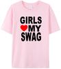 Футболка с надписью S LOVE MY SWAG  Смешные хлопковые novelty футболки Streetwear Хип-хоп Повседневный топ