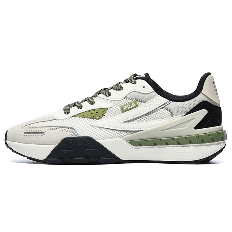 

Fila Rapidride Paloma Ткань Кожа Удобные Универсальные Ретро Низкие Повседневные Кроссовки Мужские Молочный F12M221121FGO 43