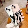 Funny gesture eye application Apple 16e mobile phone case iphone14 foreign trade hot-selling 17pro transparent soft case 12