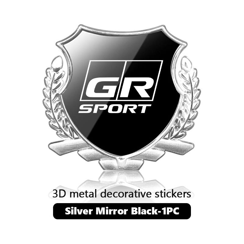 3D Metal Car Side Body Trunk Stickers Emblem Badge Decal Accessories For S1 GRsport Hilux Aygo Yaris Corolla Rav4 CHR Auris JH0