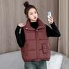 Women's Loose Sleeveless Down Cotton Padded Vest for Autumn and Winter