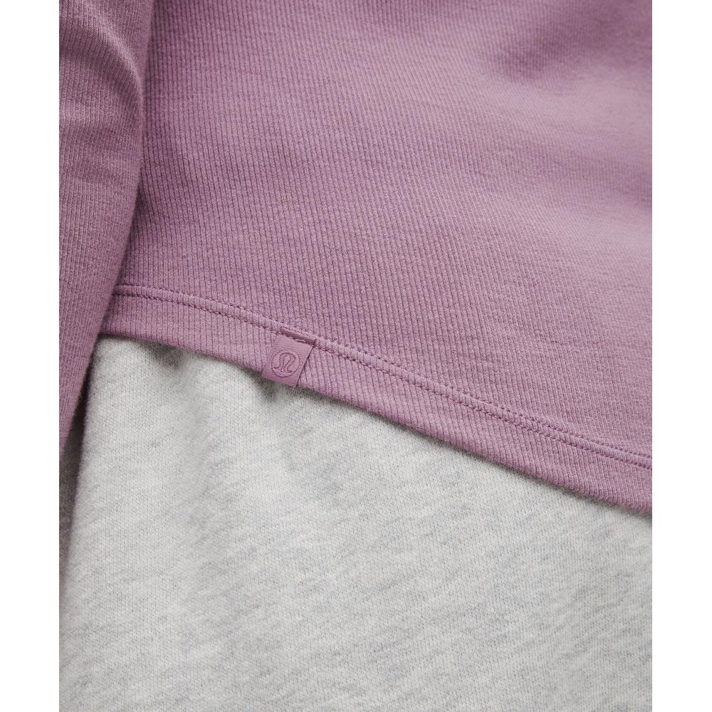 Lululemon Hold Tight Langarm-Henley Lavendel Lux