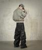 Rockpsycho Not Normal Crop Bomber Jacket Olive Green