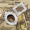 Öl Rahmen Zubehör Bild DIY Handwerk Silber Harz Mini Foto Requisiten Vintage Decor