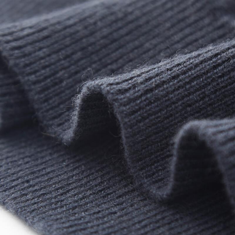 Shanshan Men's Heavyweight Jacquard Cashmere Wool Pullover Sweater