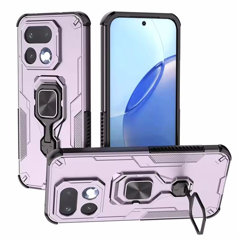 

Магнитные бронированные противоударные чехлы для телефона Realme 16 Pro Plus Чехол Металлическое кольцо Подставка Держатель Защитная крышка для камеры Coque Fundas For Realme 16