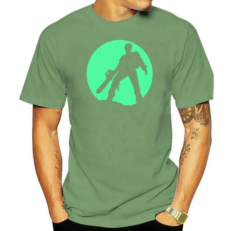 Evil Dead Chainsaw Tribute Glow In the Dark T-shirt Men T Shirt