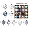 6cm Electroplated Shiny Irregular Christmas Tree Ball Set