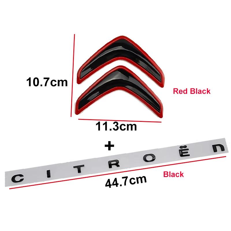 Achterklep Logo Letter Auto Sticker voor Citroen Xsara C3 Picasso Elysee Berlingo XR C4 Sega Aircross C5 Logo Embleem Accessoires