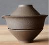 Japanese Ceramic Travel Tea Set | Portable Kung Fu Teaware | 1 Teapot & 2 Cups | Office & Gaiwan Style