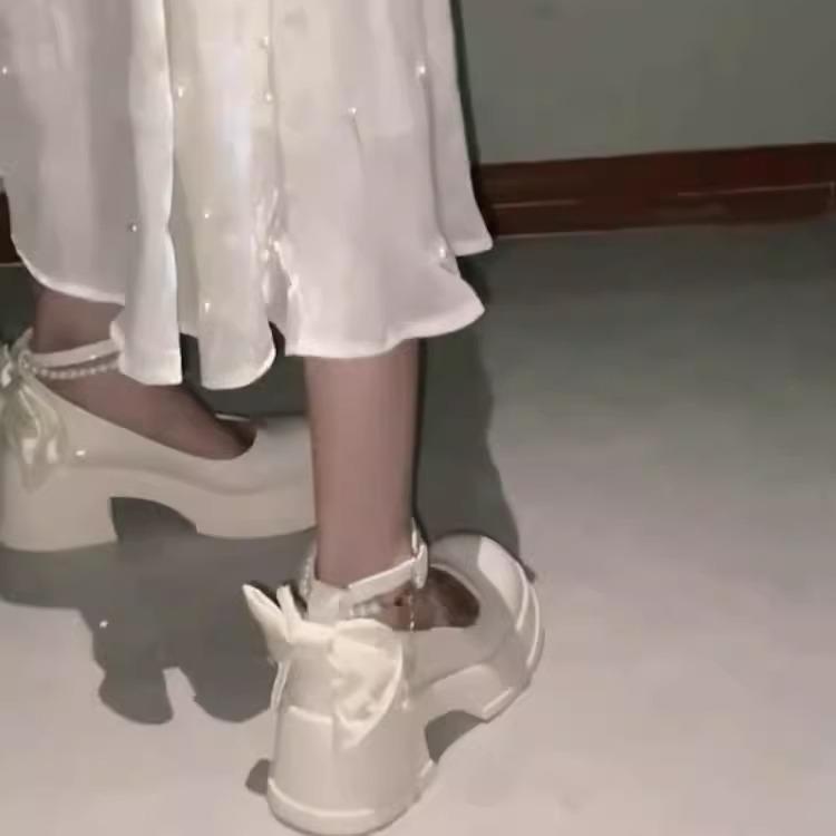 Baotou Women's 2025 Fairy Style High-Heeled Mary Jane Sandals for Summer.