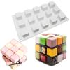 3d Square Cube Shape Silicone Mold Mousse Cake Baking Molds For Caramel Candy Dessert Cheesecake Truffle Jelly Bakeware