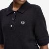 Fred Perry [Womens] Textured Knit Shirt - Black Afpf2531113-102