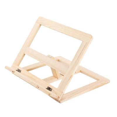 Wooden Book Stand Adjustable Book Holder Reading Stand Recipe Cookbook Holder for Kid Adult Home
