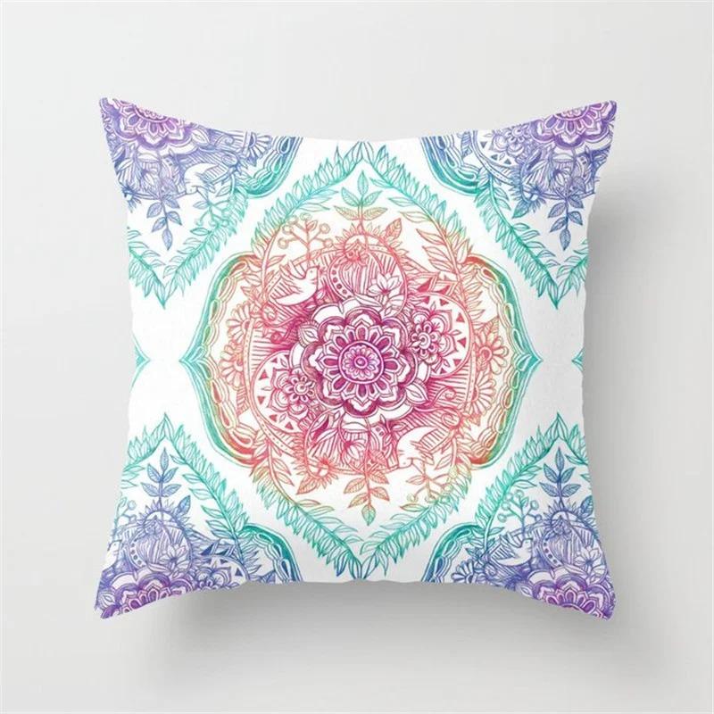 Nordic Bohemian Pattern Printed Cushion Cover Home Living Room Sofa Decoration Square Throw Pillow Cover