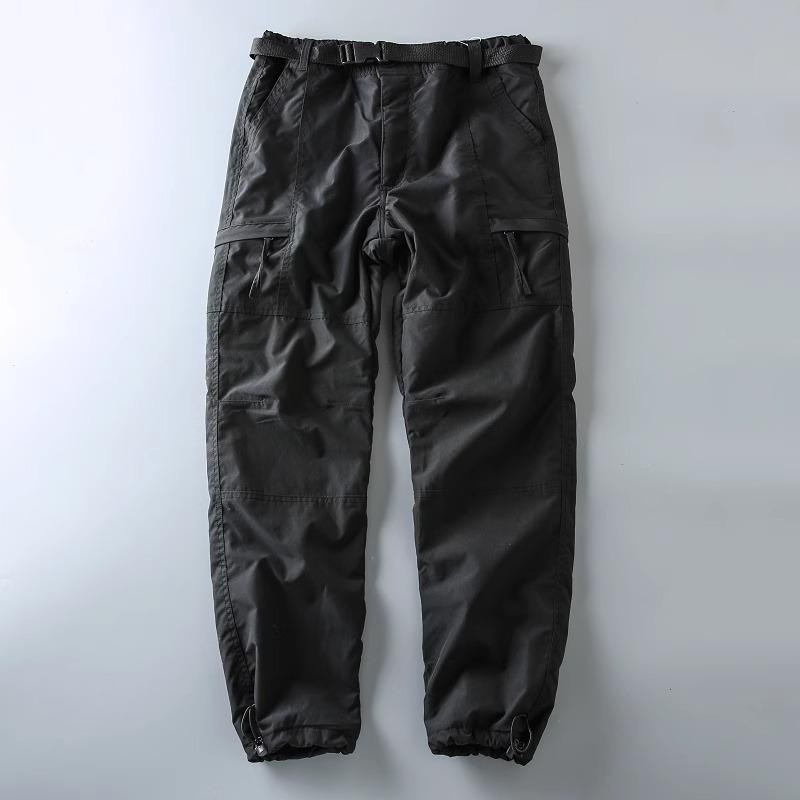 Men's Winter Plus Velvet Waterproof Windproof Ski Pants with Quick-Dry & Multi-Pocket Design