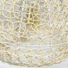 35cm Hand-woven Rattan Art Chandelier Round Fish Scale Bamboo Weaving Lamp Pastoral Retro Balcony Restaurant Chandelier