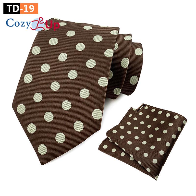 

Мужской комплект галстуков из двух частей, волнистая точка, галстук, запонки, деловой модный носовой платок, пейсли