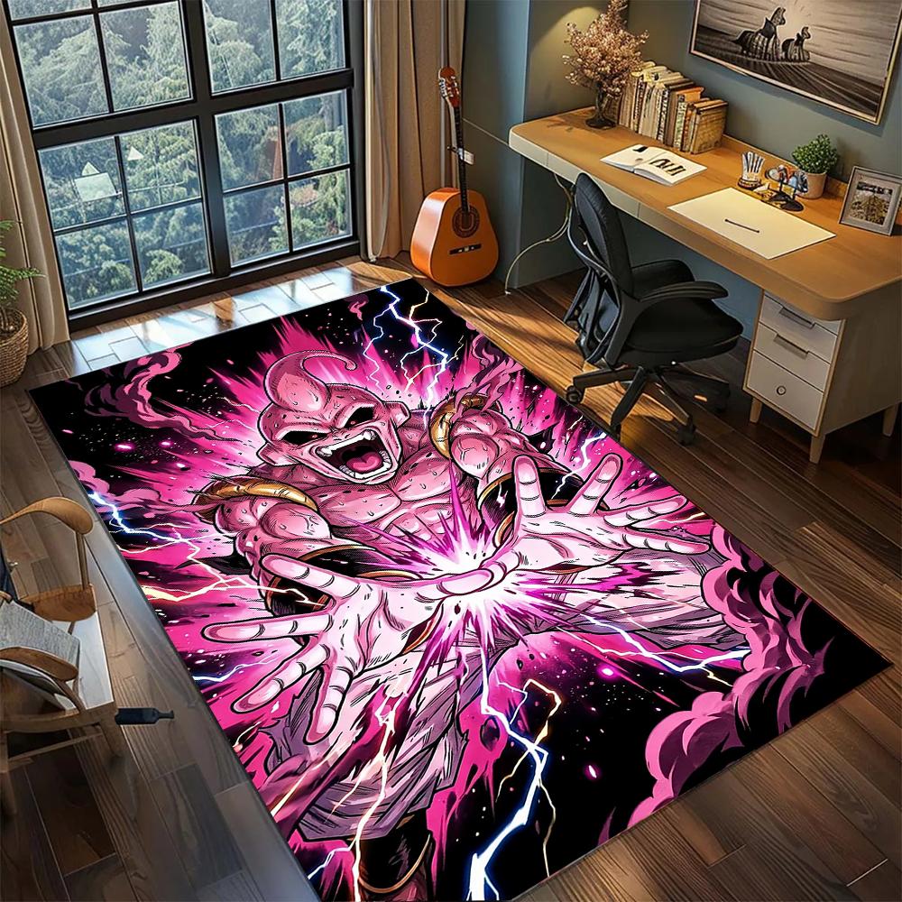 Cool Kid Buu Chaos Aesthetic Rug Carpet Large Area Rug Non Slip Washable Floor Mat Gamer Room Bedroom Home Decor