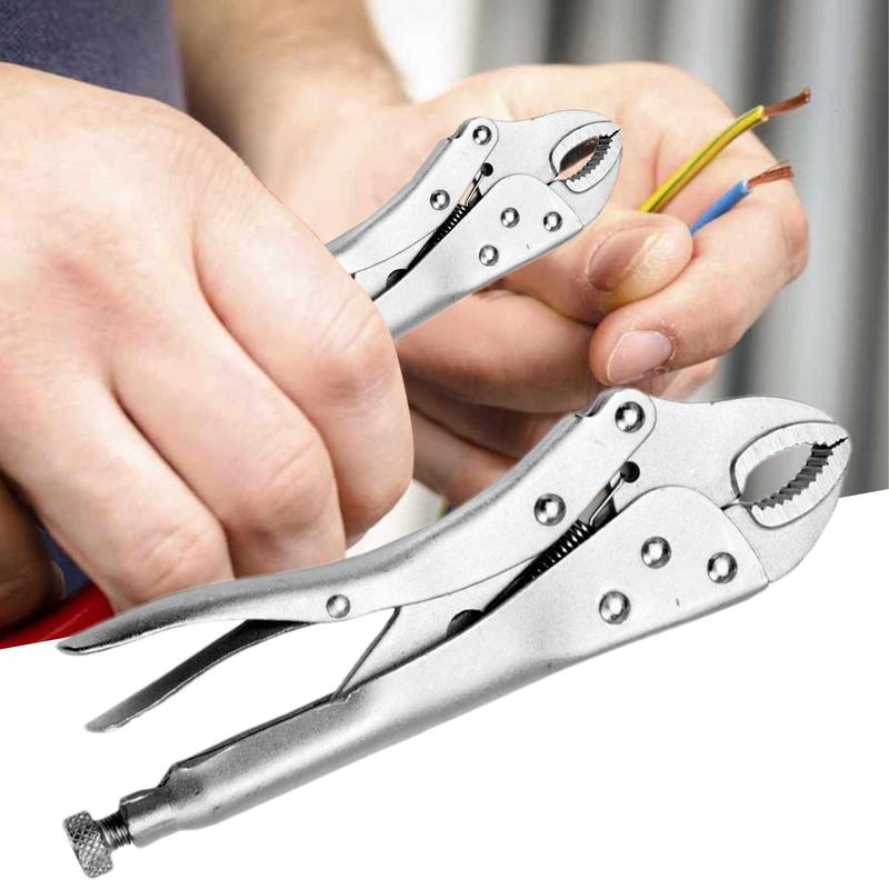 Gebogene Maul-Feststellzange 5 Zoll Schwerlast-Druckzange C-Design Zangen-Schlüssel Fester runder Maul-Kraftschlüssel Stark