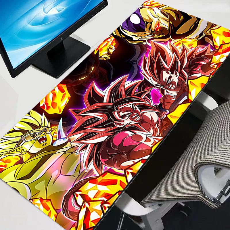 Mouse Pad rubber table Gamer Desk mat Computer keyboard rug gaming accessories carpet Dragon Balls Vegeta Goku Anime mousepad