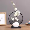 Mini White Matte Ceramic Vase for Dried Flowers - Nordic Hydroponic Home Decoration