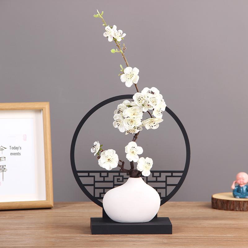 Mini White Matte Ceramic Vase for Dried Flowers - Nordic Hydroponic Home Decoration