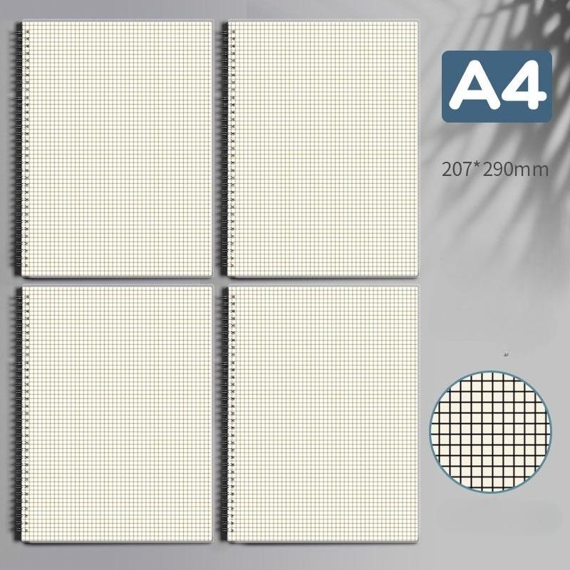 80 Sheets/ 160 Pages Square Line Notebook A4 A5 B5 Coil Paper Journal Diary Sketchbook For School Notebook Supplies Stationery
