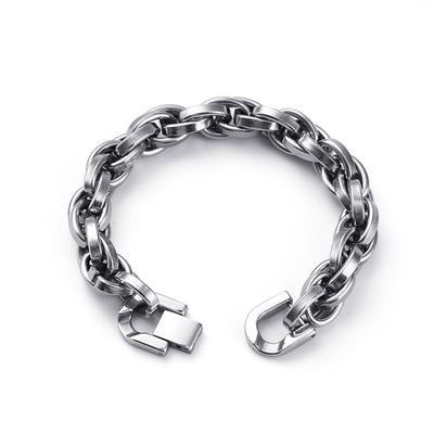 Bracelet en acier titane dominateur à la mode pour hommes, personnalité japonaise et coréenne, hipster, simple, tendance, accessoires exquis
