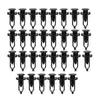 Car Fastener Clips for Toyota 30Pcs Black Plastic Push-type