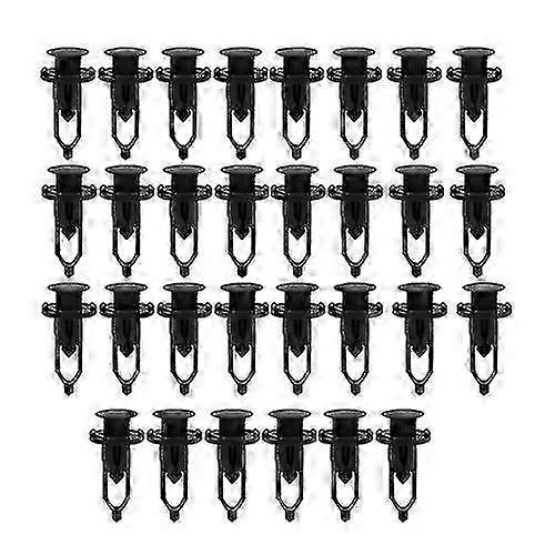 Car Fastener Clips for Toyota 30Pcs Black Plastic Push-type