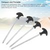 4PCS Camping Tent Pegs Stainless Steel T Shaped Screw in Stakes Ground Anchors for Outdoor Canopy Awning Shed