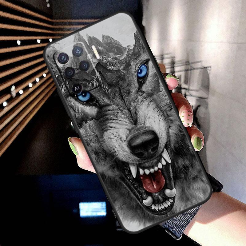 Wolf Dog Cat Bird Lion Tiger Animal Case For Oppo A17 A57 A77 A76 A16 A96 A18 A60 A80 A40 A38 A58 A78 A98 A94 A74 A54 A15 A5 Pro