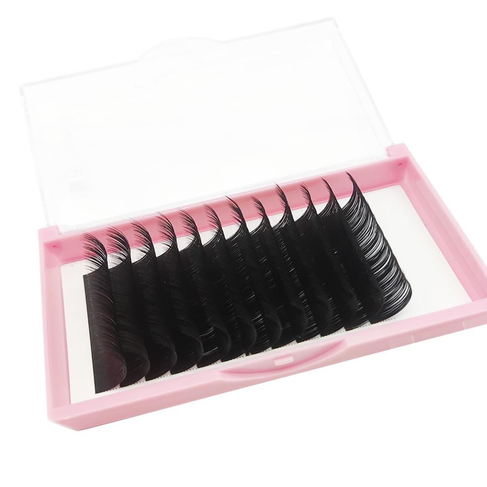 Natural Long Velvet Volume Eyelash Faux Mink Eyelash Extension Supplies Lash Tray Silk Lash Extensions