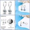 925 Sterling Silver Sparkling Cubic Zircon Star Moon Pendant Hoop Earrings for Women Luxury Wedding Anniversary Jewelry Gifts