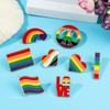 LGBT Rainbow Flag Pins Creative Heart Yeh Finger Enamel Pin Clothes Bag Lapel Gay Lesbian Pride Icon Badge Brooch Unisex