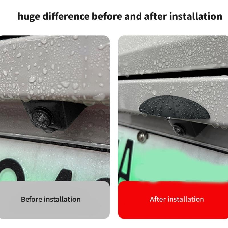 Backup Camera Protector Universal For Vehicles Waterproof Snowproof Antiscratches Enhanced Visibility Safe Parking Aid