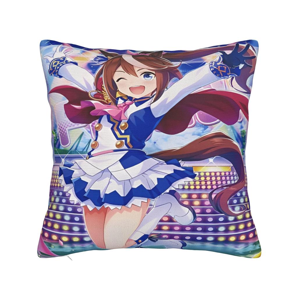 Car Decorations Uma Musume Anime Cartoon Pillowcases Merch Pillow Cover Square Multiple Sizes