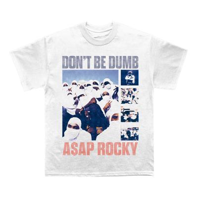 Asap Rocky Nebuď hloupý grafické 2026 Unisex Tričko Unisex Kulatý výstřih 100% Bavlna Krátký rukáv Oversized Y2k Populární Módní Tričko