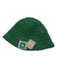 Elkebeullum Flower Net Green Bucket Hat