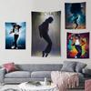 Michael Jacksons Flags Wall Hanging Background Art Banner For Bedroom Home Outdoor Decor