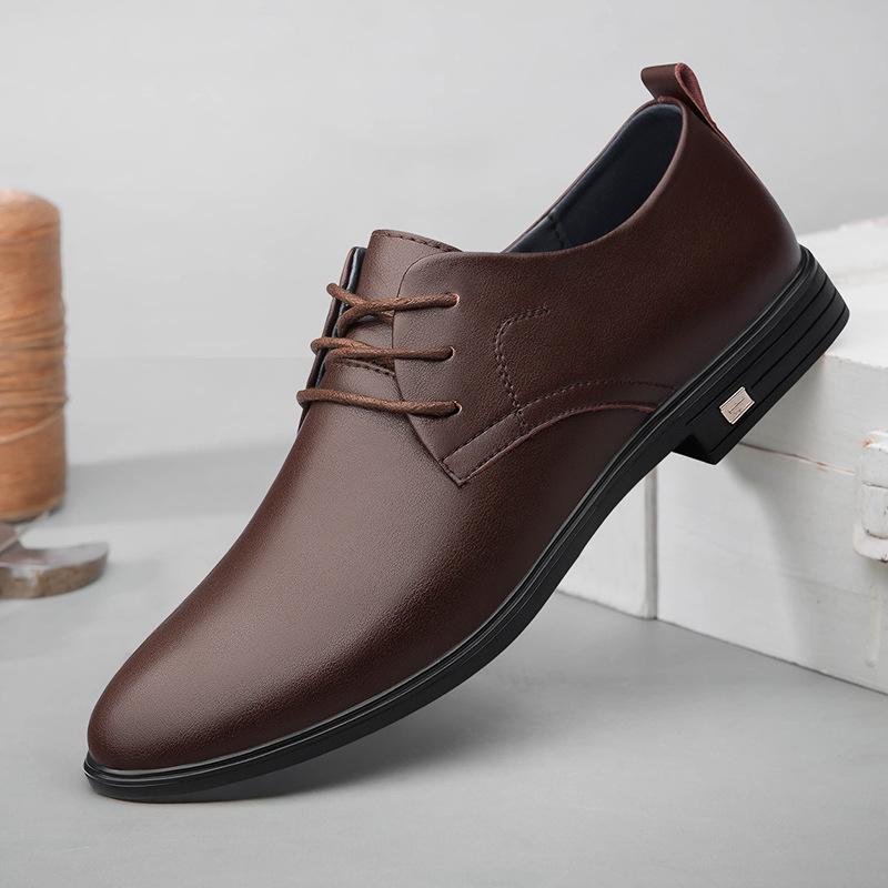 Men s 2025 Summer Low-Top Formal Leather Lace-Up & Slip-On Casual Shoes 41