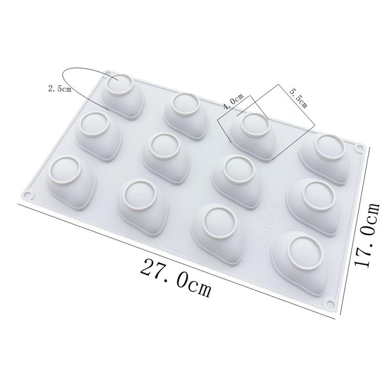1Pc 3D Mango Shape Silicone Cake Mold Fruit Mousse Mould Chocolate Fondant Dessert Baking Molds Cake Decoration for Home Kitchen
