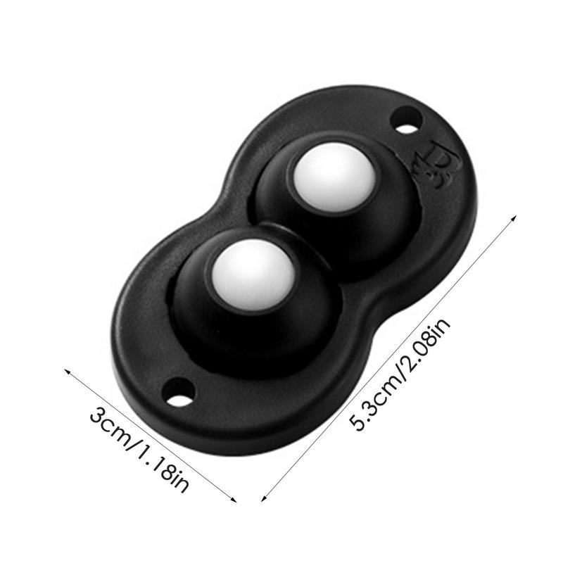 Universal Pulley | 360 Degree Rotation Small Castor Wheels | 4pcs Mini Swivel Casters Wheels for Storage Box Case Cabinet Trash