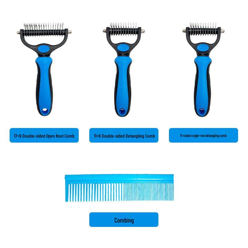 Pet Detangling Double-Sided Grooming Comb for Dogs & Cats