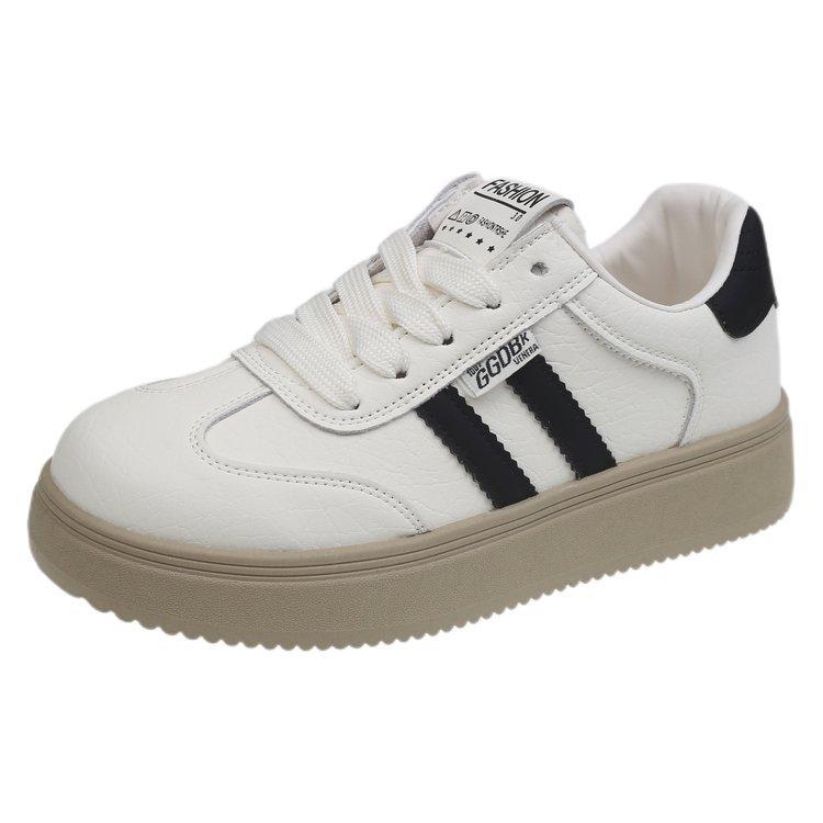 

Leather German training shoes women s shoes 2025 spring and autumn new versatile platform women s sports white shoes women s board shoes 40