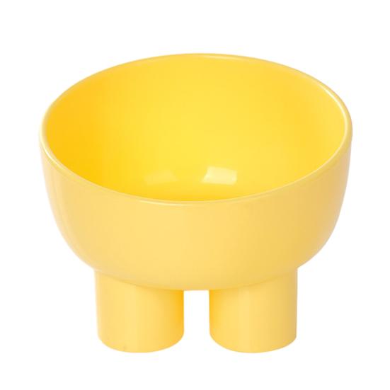 Pet Bowl Anti-Spill Dog Food Water Bowl Tilted Raised Feeding Bowl Protects жёлтый