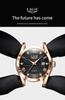 Men's Fashionable Waterproof Quartz Watch with Calendar & Luminous Features