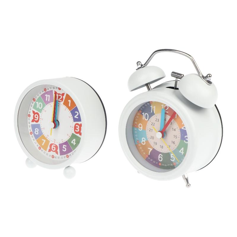 Kids Learning Alarm Clock Cute Colorful Silent Wake Up Clock for Children Bedroom Home Portable Travel Use